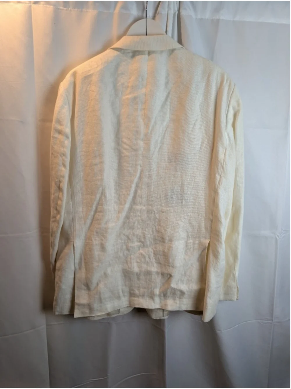Pal Zileri Off White Linen Blazer - Lightweight Summer Jacket Size 48(58) In EUC